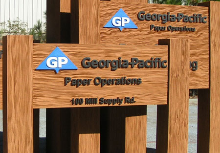 Sign Products - Faux Wood EPS Sign Monuments