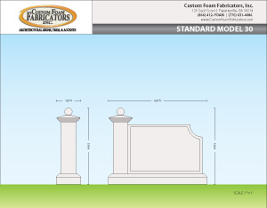 Sign Monument Model 30