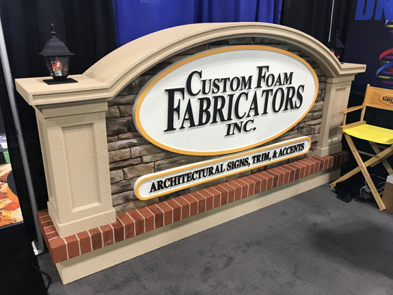Custom Foam Fabricators Trade Show Monument